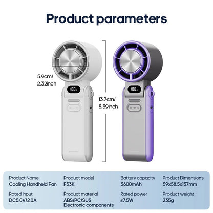 Portable Handheld Cooling Turbo Fan